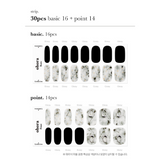 Semi-Cured Gel Nail - N Marble Stone (30pcs)